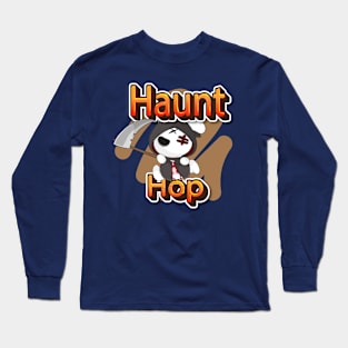 hunt hop Halloween Haunts with Pets: animal  Prints Long Sleeve T-Shirt